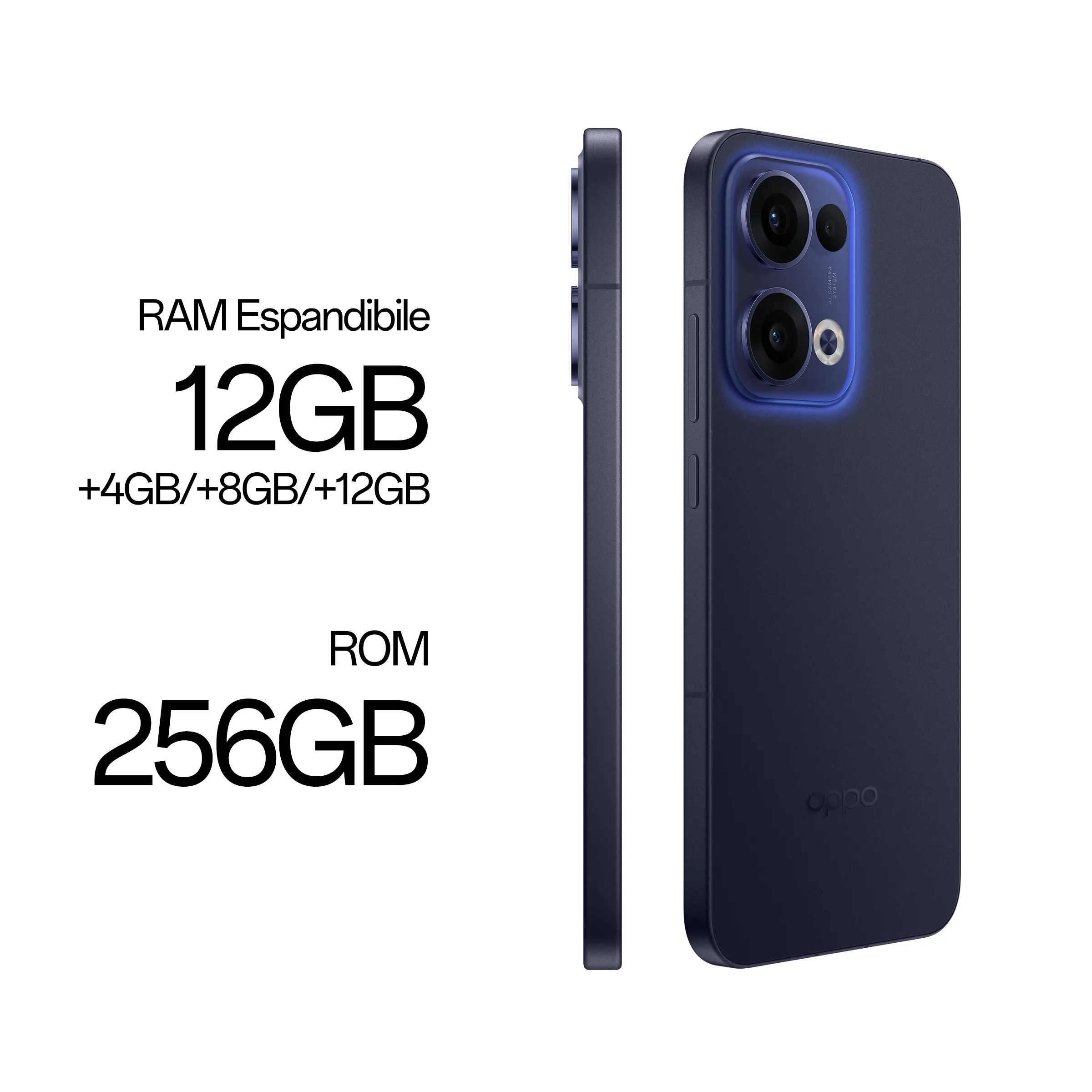 OPPO Reno13 5G 12GB+256GB Luminous Blue_4