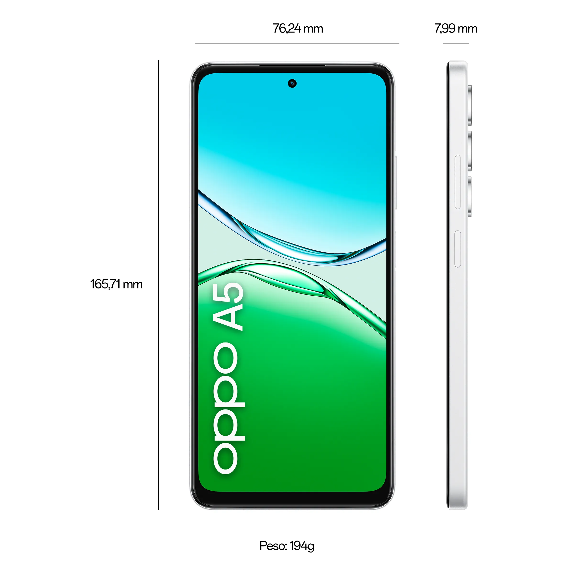 OPPO A5 4G Mist White 6GB+128GB_7