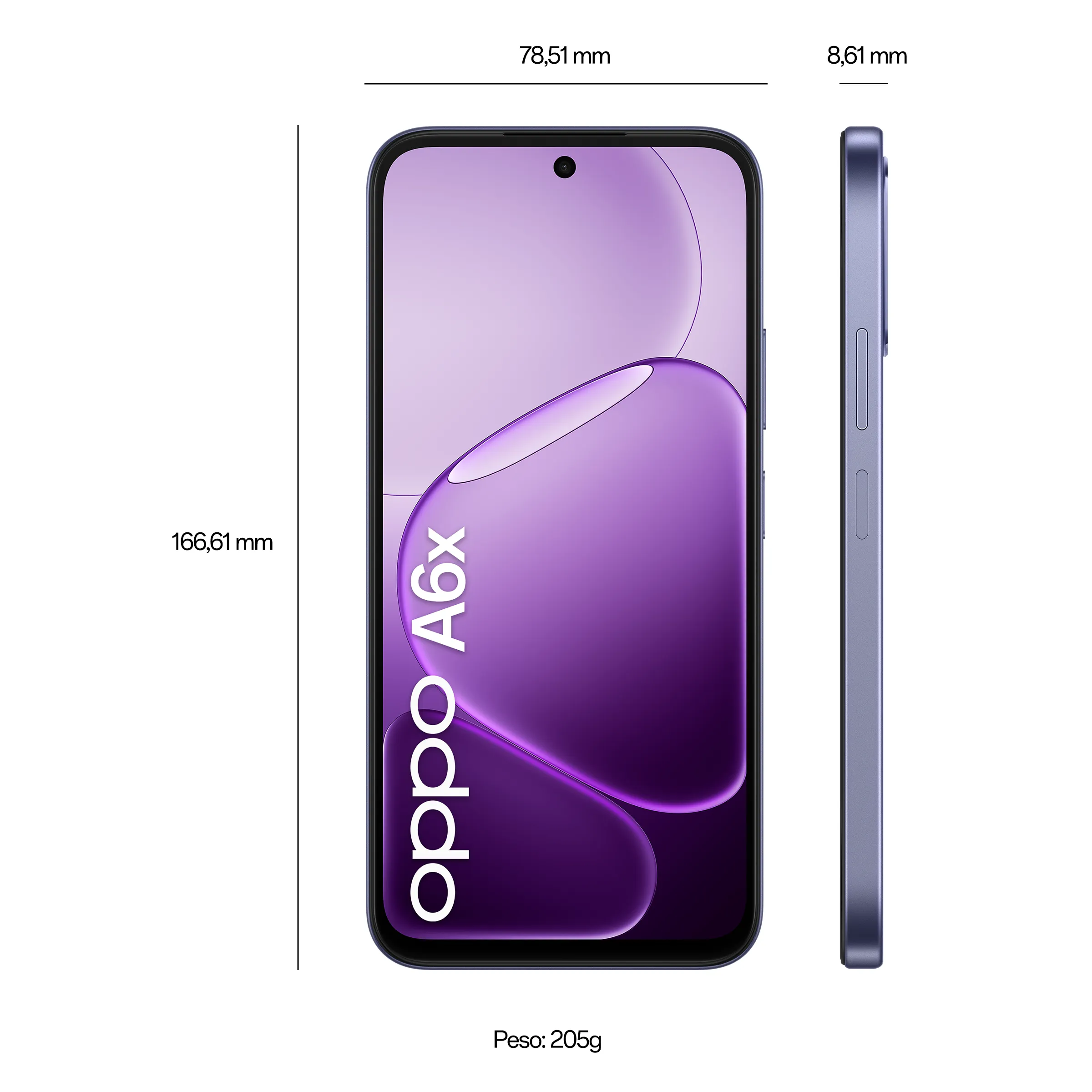 OPPO A6x Black Purple 4GB+128GB_7