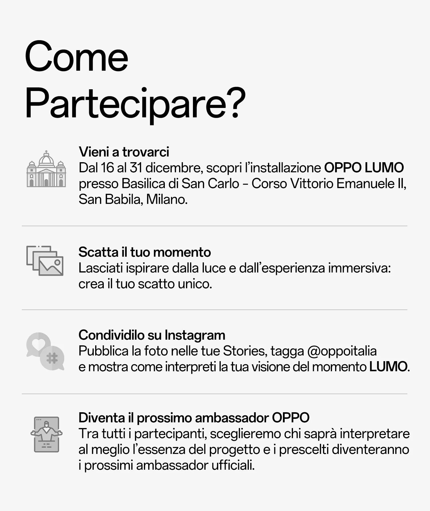 ComePartecipare LUMO