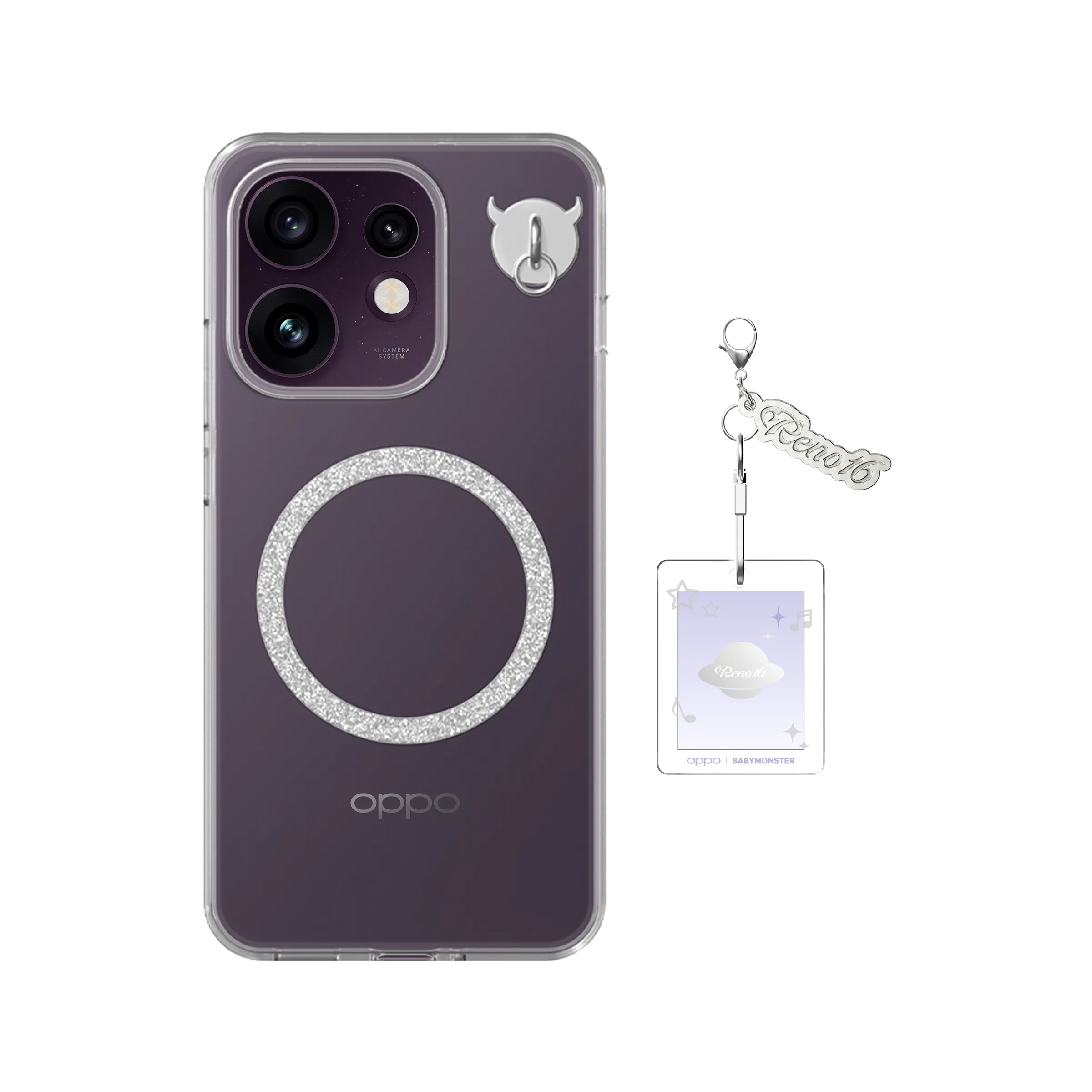 OPPO Reno16 Series x BABYMONSTER Limited Edition Charm Phone Case (Reno16&Reno16 Pro) _3