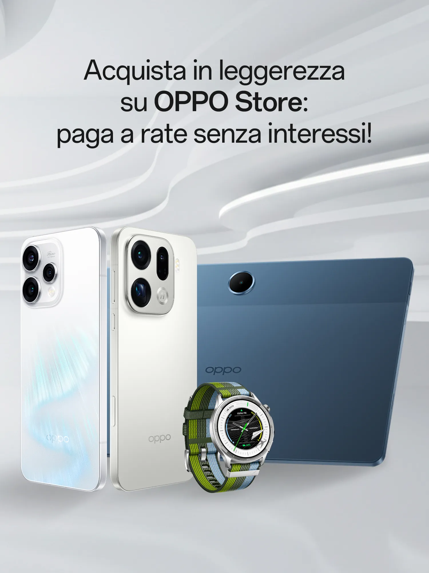Acquista in leggerezza su OPPO Store: paga a rate senza interessi!