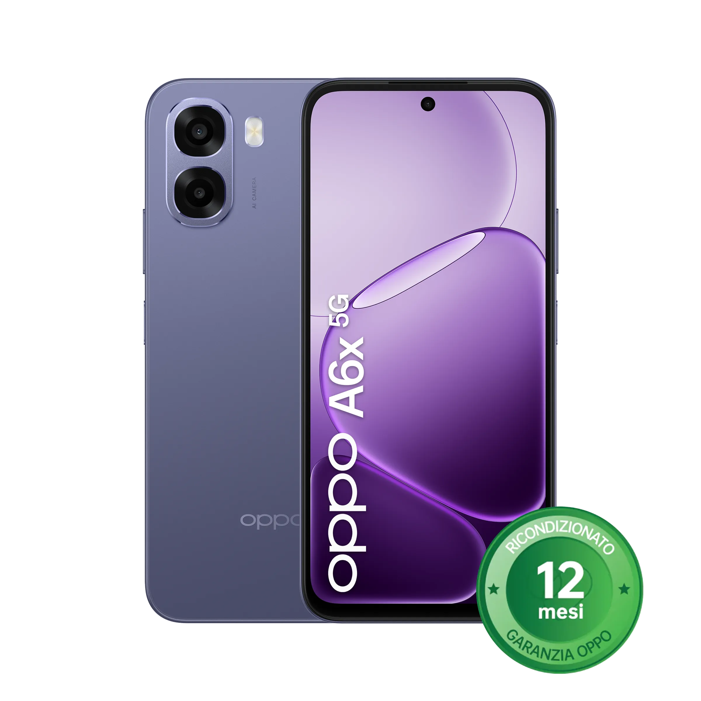 OPPO A6x [Ricondizionato] 4GB+128GB Black Purple A++_1