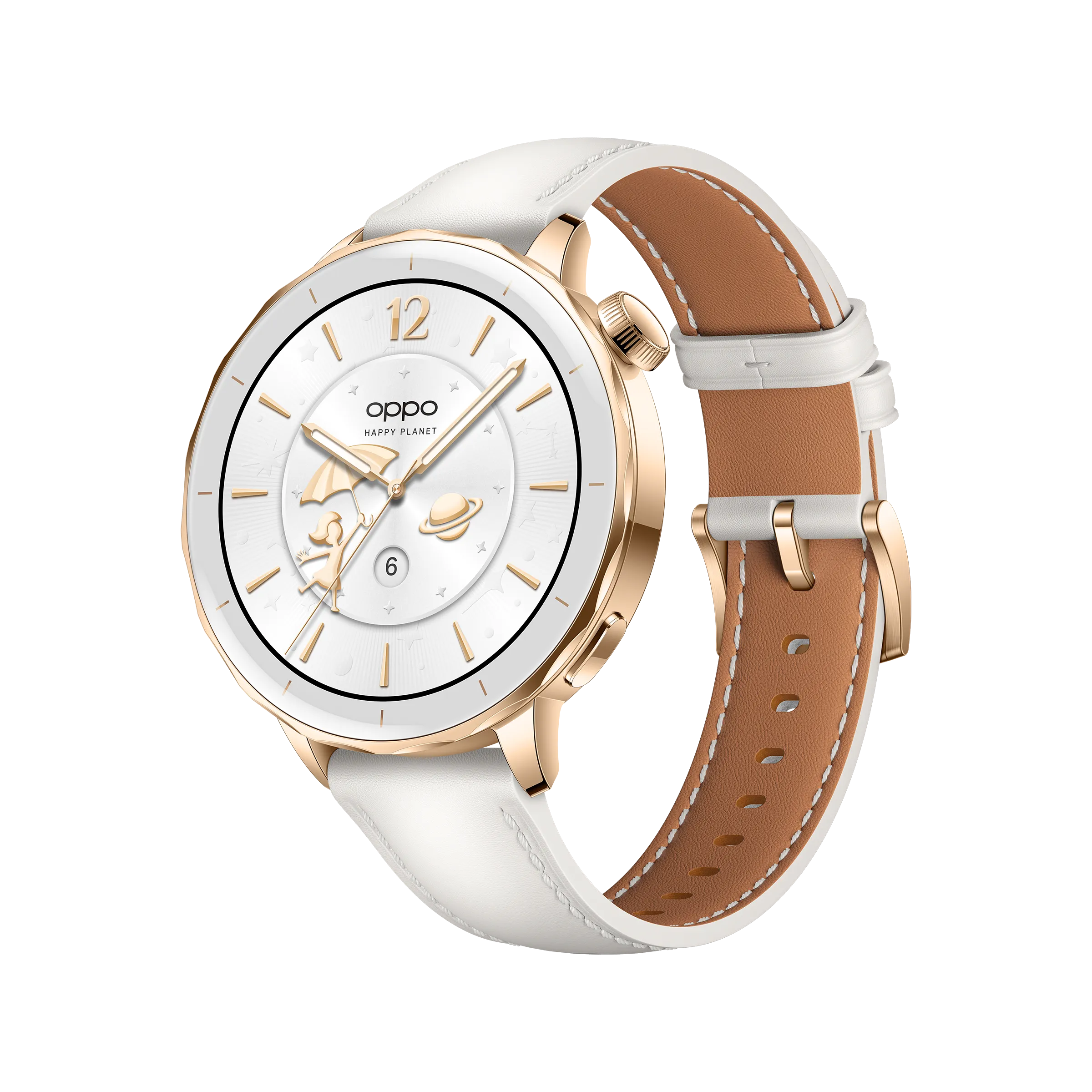 Cinturino di ricambio per OPPO Watch X2 Mini Bianco similpelle_1