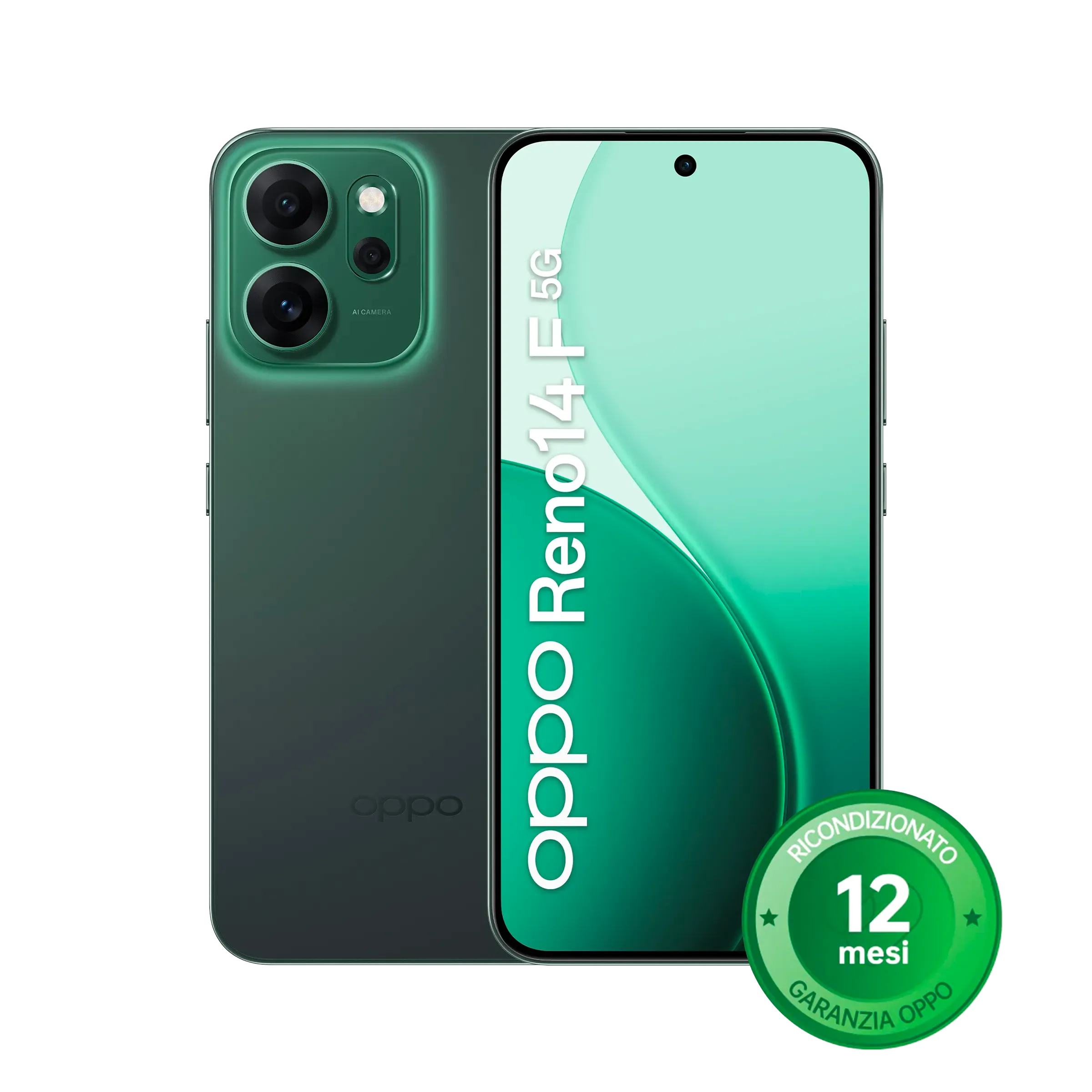 OPPO Reno14 F 5G [Ricondizionato] A++ Luminous Green_1
