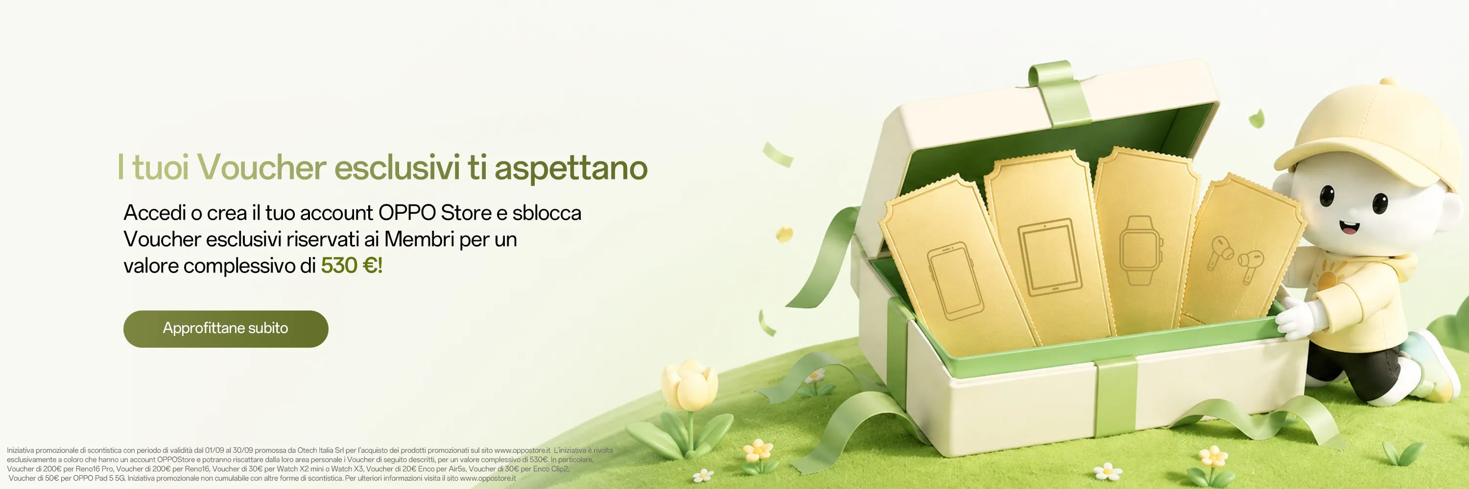 OPPO Store voucher riservati ai membri