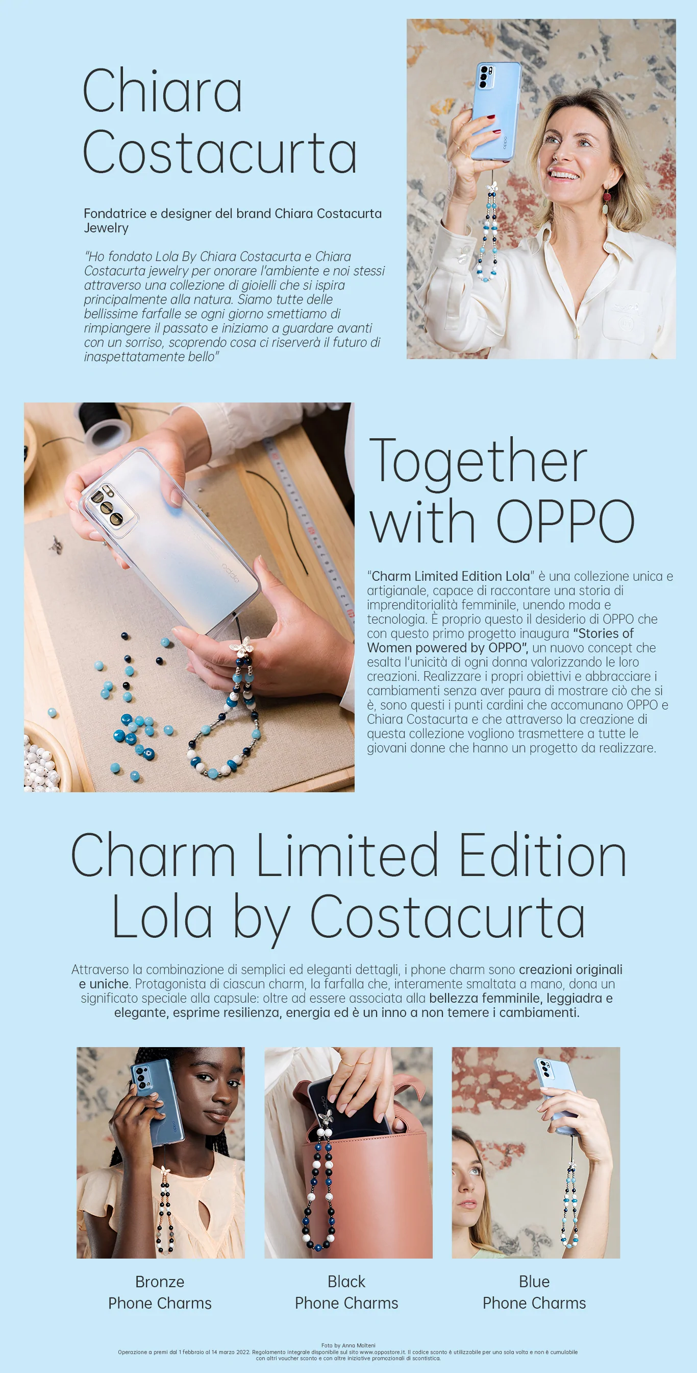 Chiara Costacurta è la fondatrice e designer del brand Chiara Costacurta Jewelry. Charm Limited Edition Lola by Costacurta è una collezione unica e artigianale