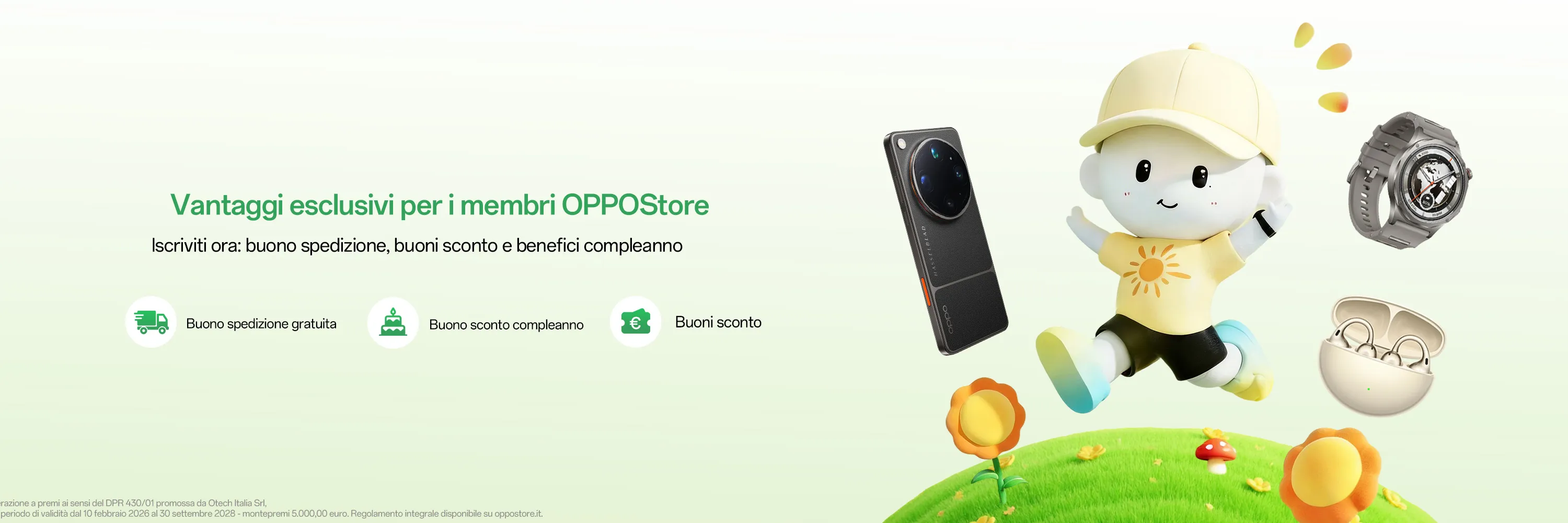 Banner OPPO marzo 2026 punti doppi vantaggi primavera