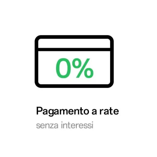 Icona pagamento a rate senza interessi