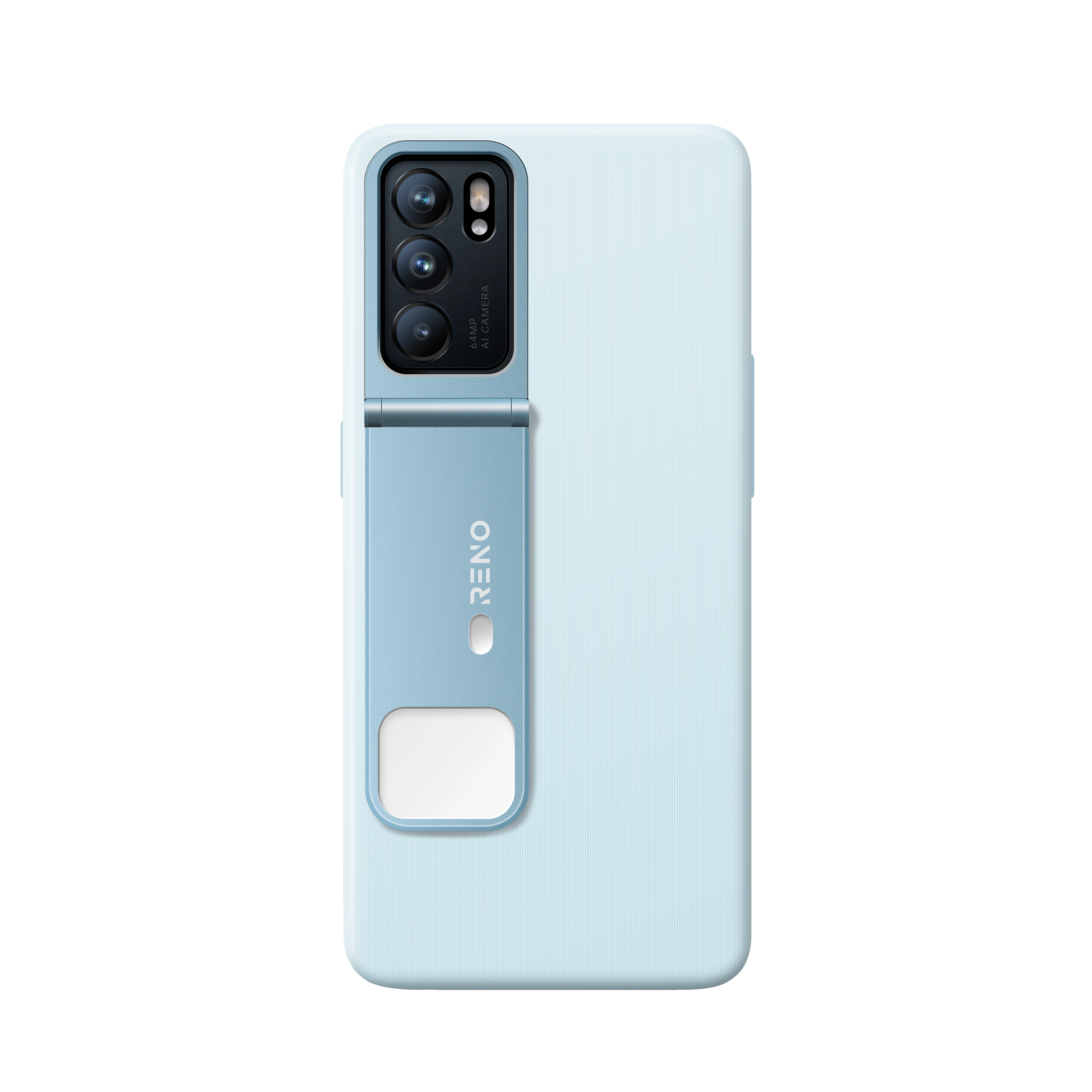 Cover Protettiva con Flash per Reno6 Light Blue TPU-1
