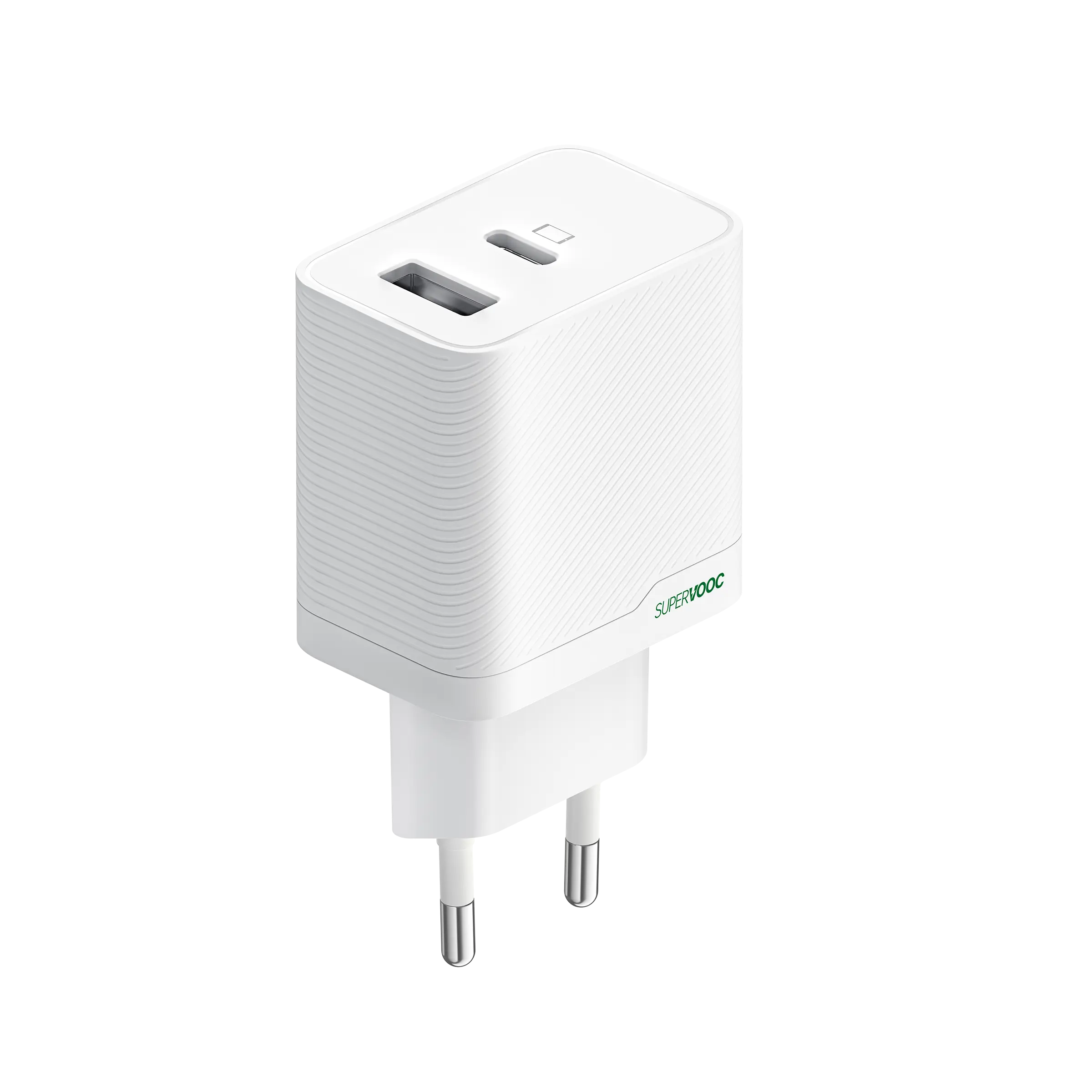 OPPO 33W SUPERVOOC Caricabatterie DUAL Port White_4